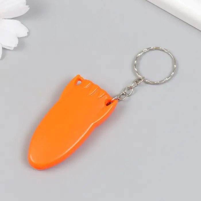 Брелок для ключей на кольце &laquo;Ракета&raquo;, канцелярский нож, пластик, 3&times;6 см, МИКС