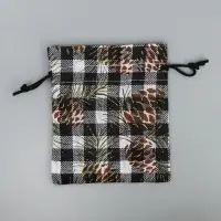 Мешочек подарочный холща &laquo;Шишки&raquo;, 10 х 12 см +/- 1.5 см