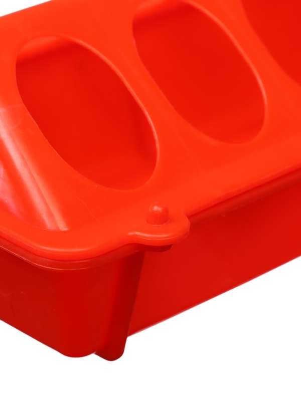 Кормушка - поилка для перепелов 28 ячеек, лотковая, пластик