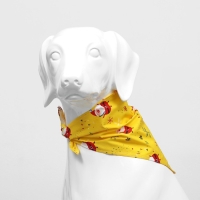 Бандана для животных "Снежинки", размер S (ОШ до 42 см)