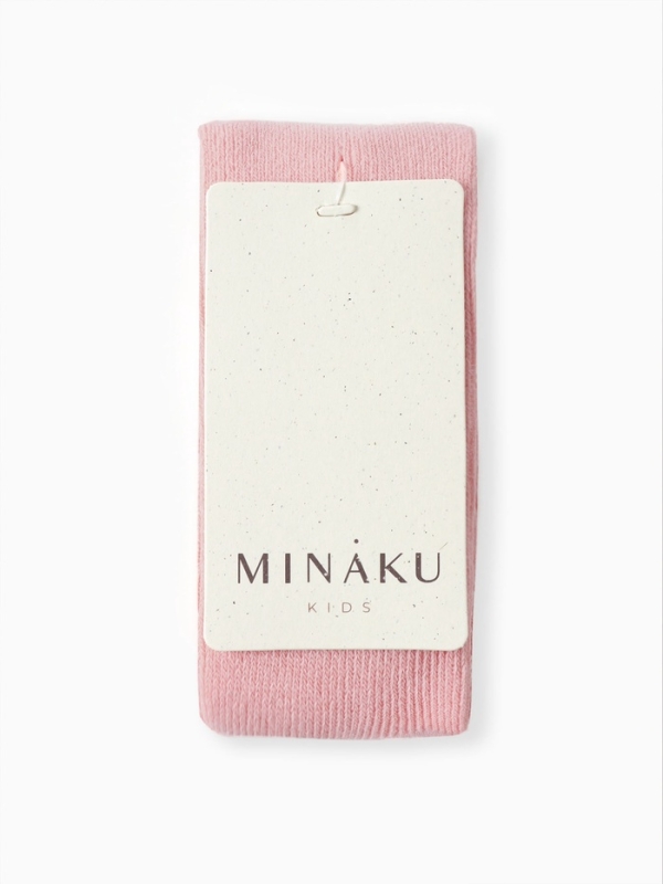 Колготки детские с лямками MINAKU, цв.розовый, рост 74-80
