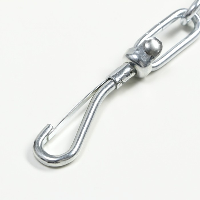 Цепь для привязи собак, сварные звенья, 1,8 м, калибр 45 мм, толщина проволки 4,2 мм