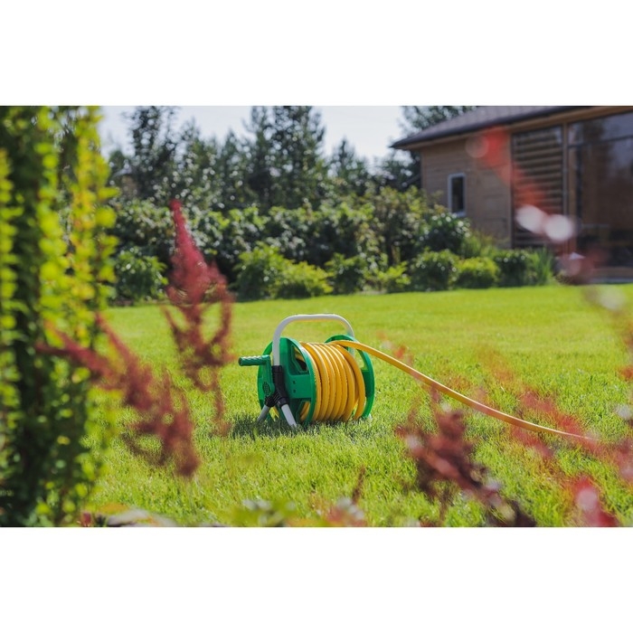 Катушка для шланга до 20 метров, пластик, 1/2 Катушка для шланга до 20 метров, пластик, 1/2", Greengo