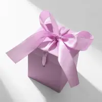 Коробочка подарочная складная &laquo;Презент&raquo; 6&times;6&times;6, сиреневый