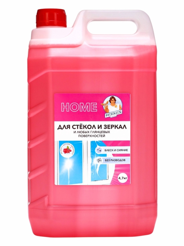 Средство для стекол Hermes Industry GLASS HOME с ароматом барбариса, 4.7 кг