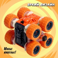 Машина-перевёртыш &laquo;Трюкач&raquo;, радиоуправление, цвет оранжевый