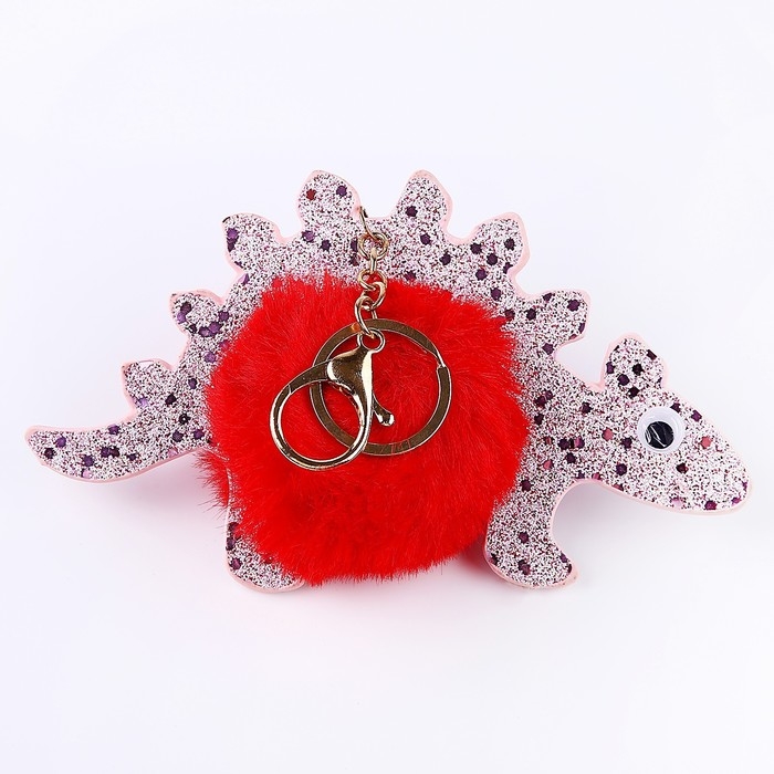 Мягкая игрушка &laquo;Динозавр-пушистик&raquo;, на брелоке, 16 см, цвета МИКС