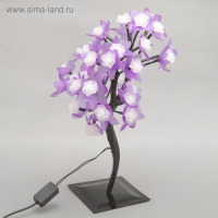 Светодиодный куст &laquo;Розы большие&raquo; 30 см, 32 LED, мигание, 220 В, свечение мульти (RG/RB)