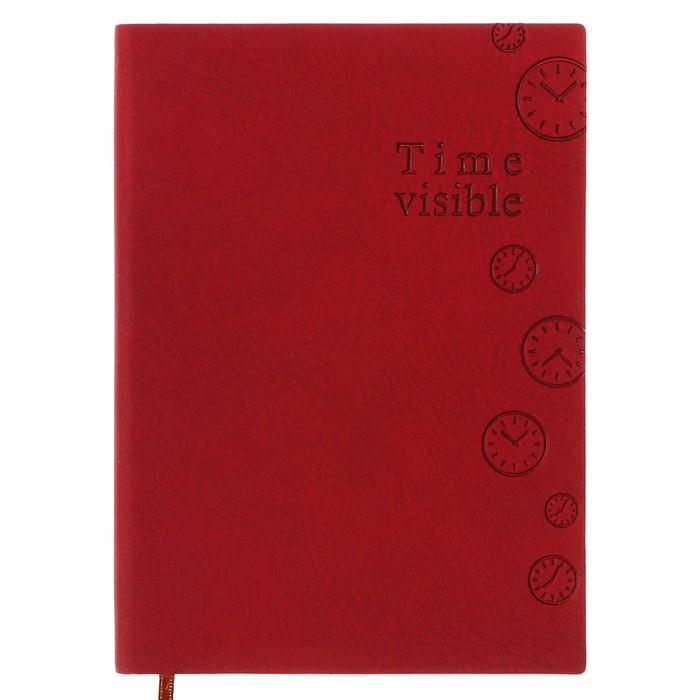 Ежедневник недатированный А6, 100 листов в линейку, обложка пвх, МИКС