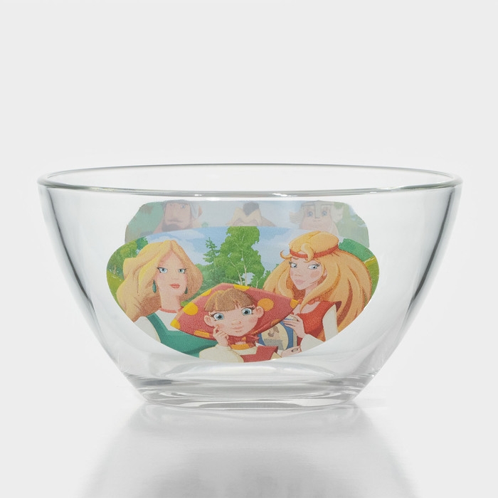 Салатник стеклянный &laquo;Три Богатыря. Царевны&raquo;, 500 мл, d=13 см
