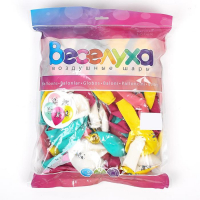 Шар латексный 12" &laquo;Милый единорог&raquo;, пастель, набор 100 шт., цвета МИКС