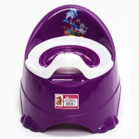 Горшок детский антискользящий &laquo;Бэйби-Комфорт&raquo; с крышкой, съёмная чаша, цвет фиолетовый