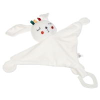 Комфортер - игрушка &laquo;Зайка Бонни&raquo;, погремушка, прорезыватель, цвет белый, Крошка Я