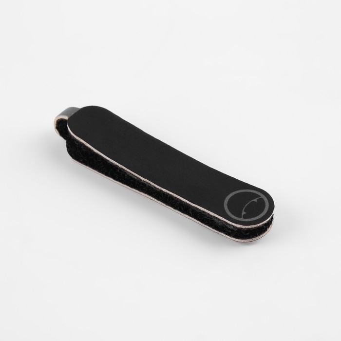 Пуллер для молнии, на липучке, со светоотражающим элементом, 5 &times; 0,4 см, 10 шт, цвет чёрный/серый