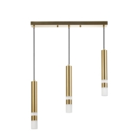 Светильник BayerLux Подвес BayerLuxной "Гелла" 3хLED 18Вт 4000К латунь 50х4х30-180см