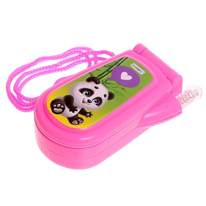 Музыкальный телефон &laquo;Панда&raquo;, звуковые эффекты, работает от батареек, МИКС