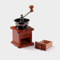 Кофемолка ручная &laquo;Светлое дерево&raquo;, 9,5&times;16 см