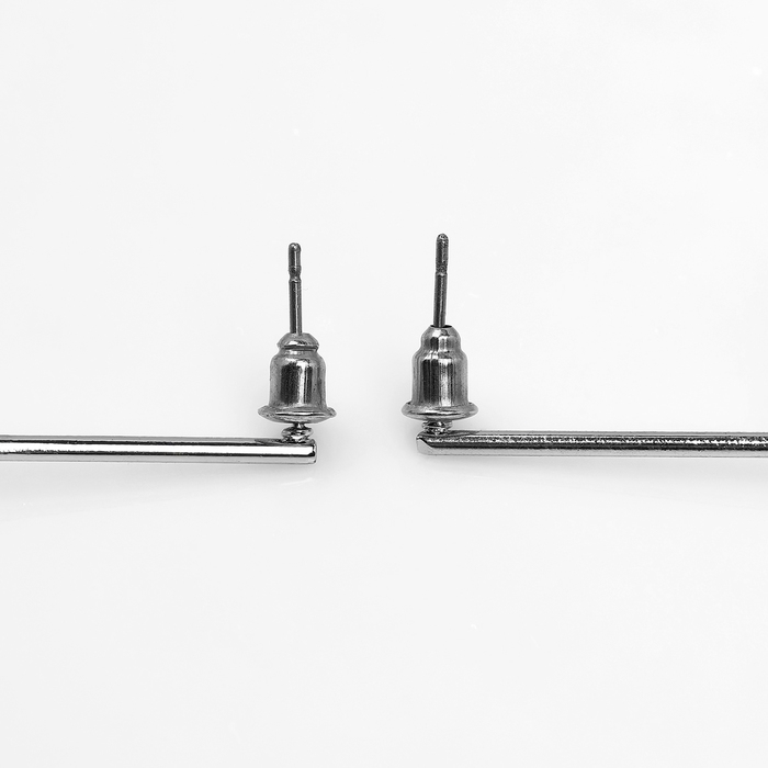 Серьги с жемчугом &laquo;Бусина&raquo; спираль мини, цвет серебро