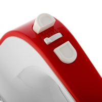 Миксер BRAYER 1307BR, ручной, 600 Вт, 5 скоростей, бело-красный Миксер BRAYER 1307BR, ручной, 600 Вт, 5 скоростей, бело-красный
