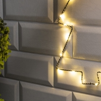 Светодиодная фигура &laquo;Ёлка&raquo; 20 &times; 29 см, металл, батарейки ААх2 (не в комплекте), свечение тёплое белое