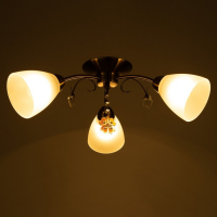 Люстра "Оливия" 3x40Вт E27 бронза 45х43х20 см