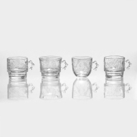 Набор для напитков из стекла &laquo;Космос&raquo;, 5 предметов: кувшин 1,9 л, 4 кружки 300/280/280/250 мл