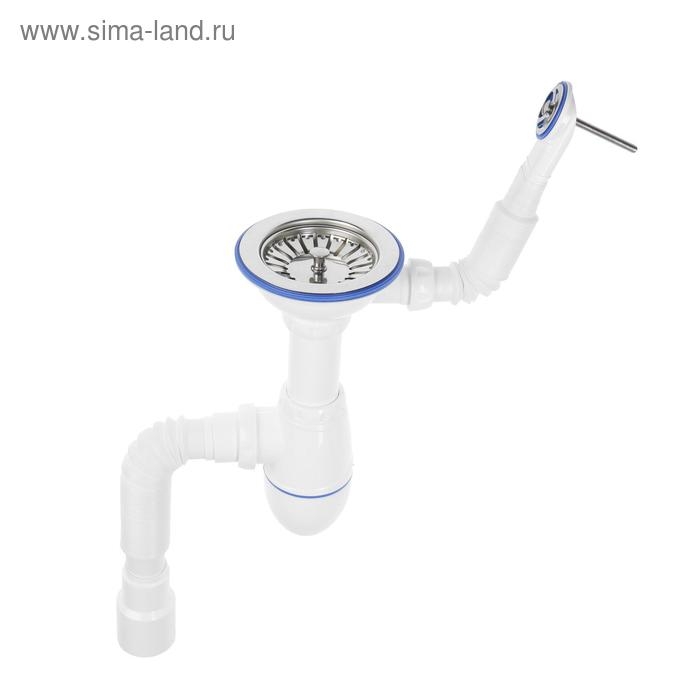 Сифон для мойки Unicorn B426, 3 1/2 Сифон для мойки Unicorn B426, 3 1/2"х40 мм, с круглым переливом, с гофрой 40х40/50 мм