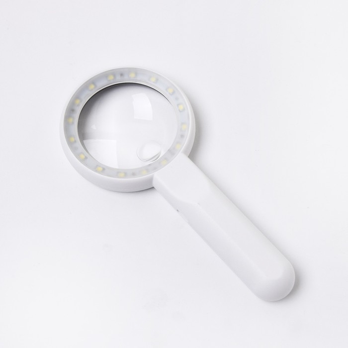 Лупа классическая, линза 60мм, подсветка