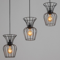 Светильник BayerLux "Фрейя" 3хЕ27 40Вт черный 16х50х23-123см