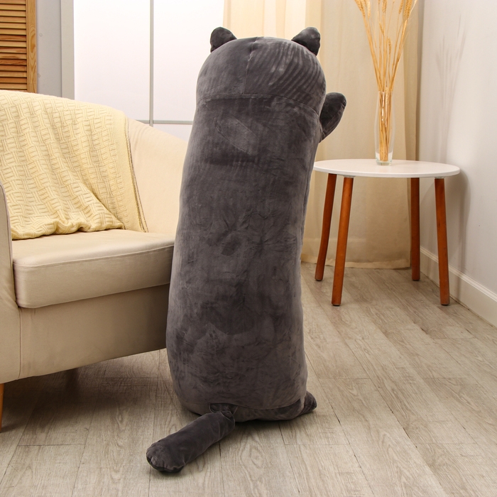 Мягкая игрушка-подушка &laquo;Котёнок&raquo;, 110 см, цвет тёмно-серый