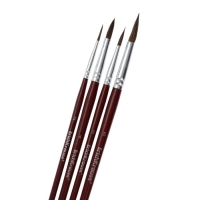 Набор кистей, пони, 4 штуки, ErichKrause для акварели и гуаши, блистер Набор кистей, пони, 4 штуки, ErichKrause для акварели и гуаши, блистер