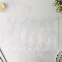 Салфетки сервировочные на стол Доляна, 4 шт, 45&times;30 см, ПВХ, цвет белый