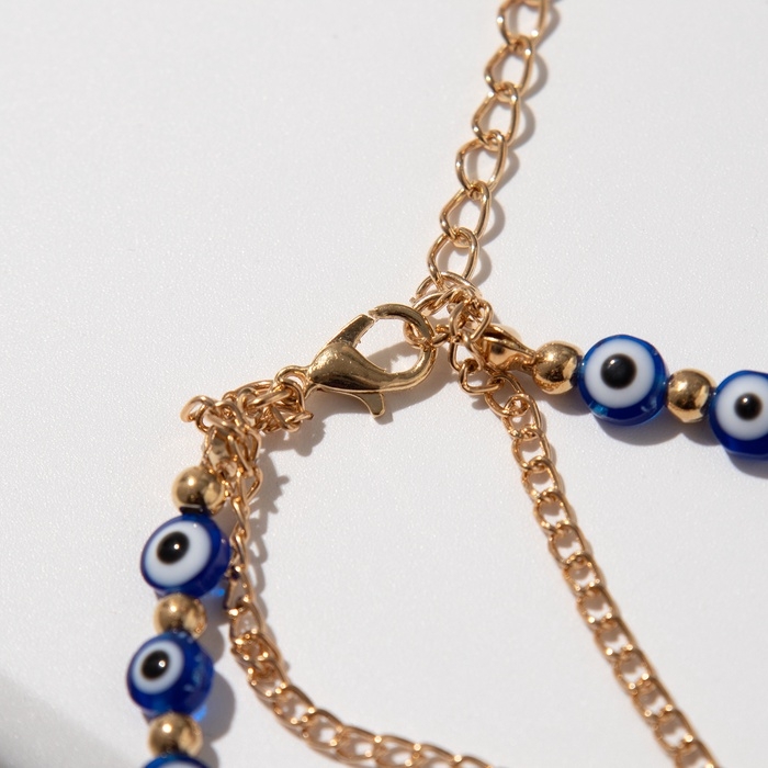 Браслет-оберег «Рука счастья Хамса» глазки, цвет МИКС, L=20 см Браслет-оберег «Рука счастья Хамса» глазки, цвет МИКС, L=20 см