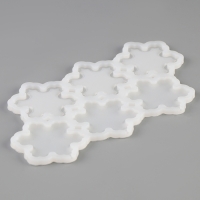 Молд силиконовый &laquo;Снежинки&raquo;, универсальный 17,5 &times; 13 &times; 0,3 см