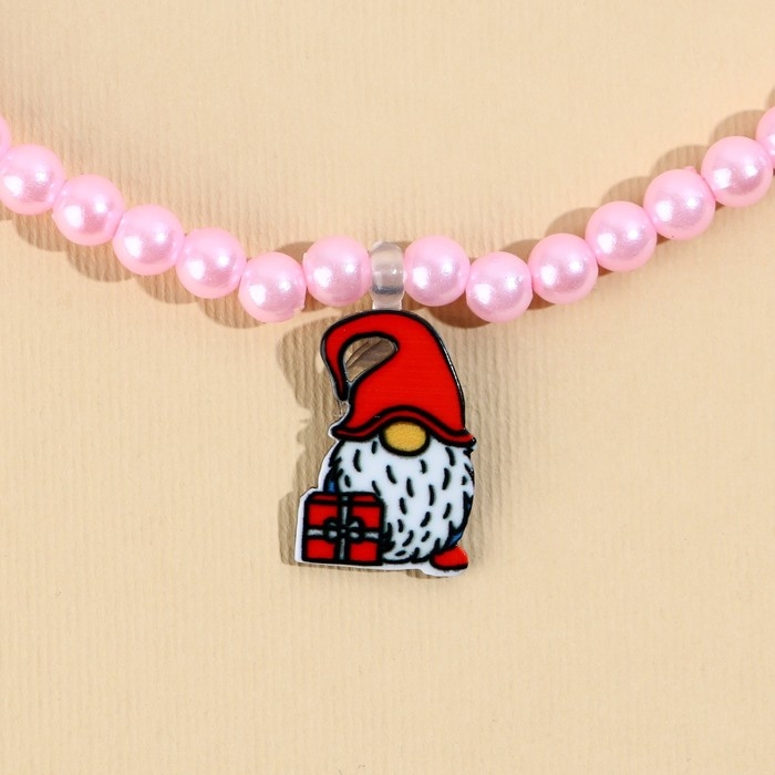 Серьги клипсы и бусы новогодние &laquo;Все исполнится&raquo;, на Новый год, набор, 11 х 14 см