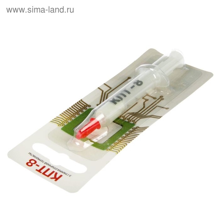 Термопаста "КПТ-8", 3 гр, шприц, МИКС