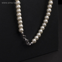 Бусы жемчуг &laquo;Невеста&raquo; шар №4,6,8, цвет молочный, L= 45 см