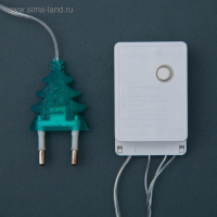 Гирлянда &laquo;Нить&raquo; 4 м с насадками &laquo;Шарик с узором&raquo;, IP20, прозрачная нить, 20 LED, свечение мульти, 8 режимов, 220 В