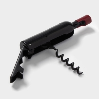 Штопор для вина Доляна &laquo;Бутылка&raquo;, 12&times;2,5 см, цвет чёрный