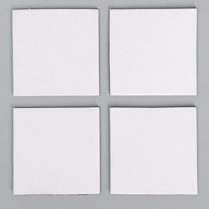 Набор холстов на магните &laquo;Квадрат&raquo;, 7,5 см, 4 шт