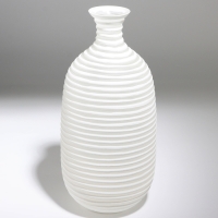 Ваза для цветов &laquo;Аркадия&raquo; из стекла, белая 39,5 х 19 х 19 см