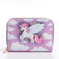 Кошелёк детский на молнии &laquo;Выбражулька&raquo;, цвет сиреневый