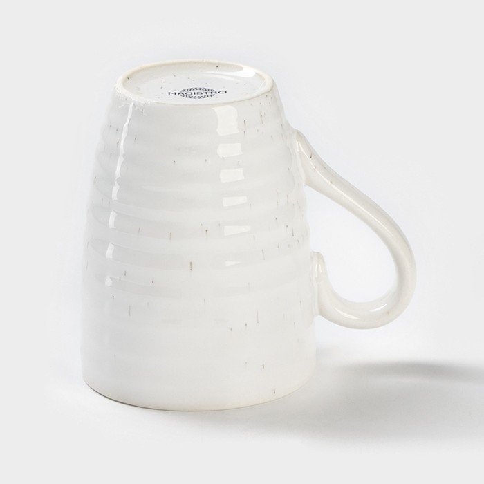 Кружка фарфоровая Magistro Urban, 320 мл, цвет белый
