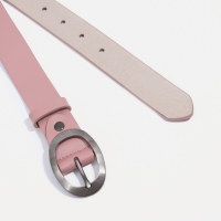 Ремень, ширина 3 см, винт, пряжка металл, цвет пудра Ремень, ширина 3 см, винт, пряжка металл, цвет пудра