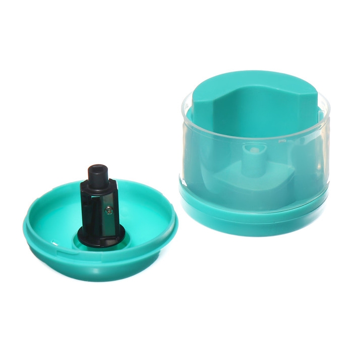 Точилка электрическая (батарейки в комплект не входят).работает от 2-х АА батареек Бирюзовый