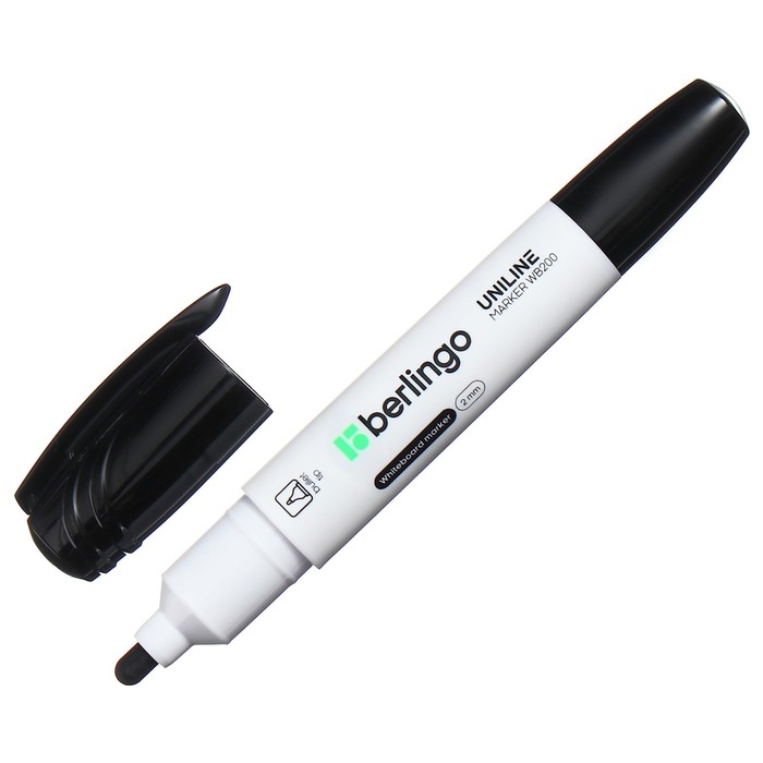 Маркер для доски 2.0 мм, Berlingo, чёрный Маркер для доски 2.0 мм, Berlingo, чёрный