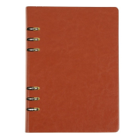 Органайзер на кольцах "Престиж" А5, 92 листа в линейку, обложка кожзам, МИКС
