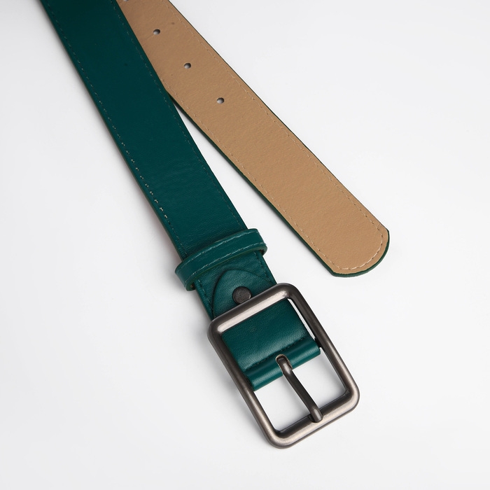 Ремень женский, ширина 3,5 см, цвет зелёный