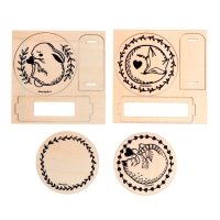 Набор для творчества. Выжигание по дереву &laquo;Подставки под горячее&raquo;