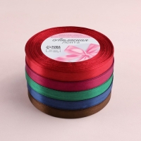 Набор атласных лент &laquo;Вечерние огни&raquo;, 5 шт, размер 1 ленты: 10 мм &times; 23 &plusmn; 1 м